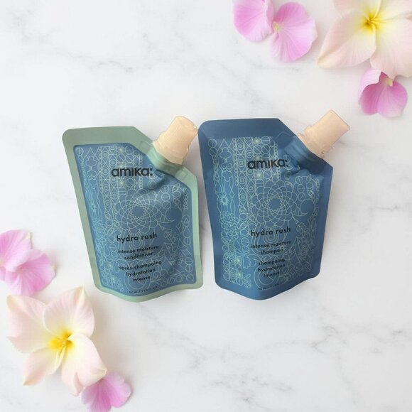 Amika Moisture Minded Hydro Rush Hydration Shampoo Conditioner Mask Leave In Kit - Picture 4 of 4